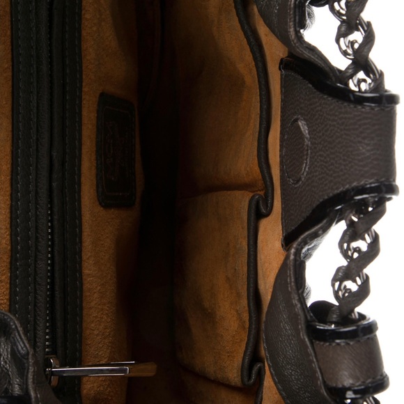 MCM Leather Chain Link Shoulder Bag - Picture 5 of 14